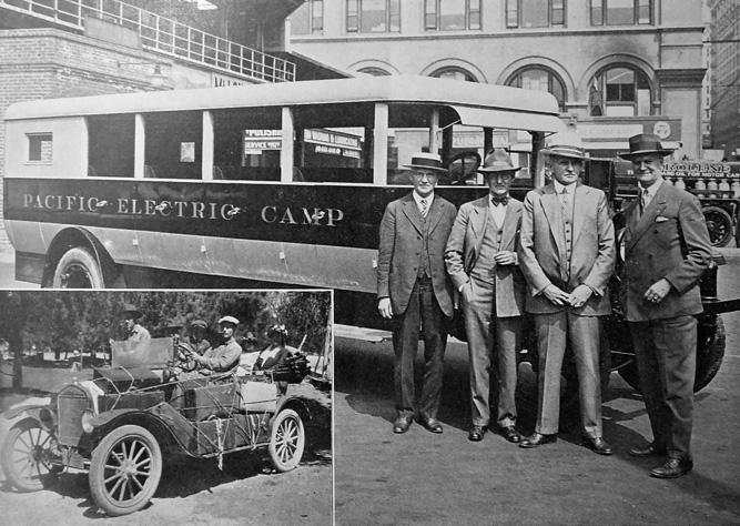 The new camp bus, which carried guests up the mountain.